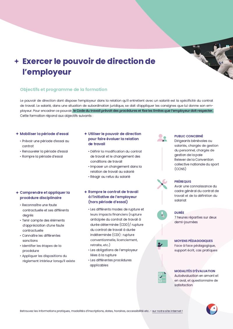 Pouvoir de direction