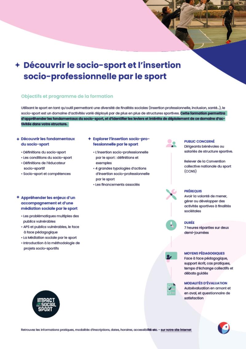 Programme socio-sport
