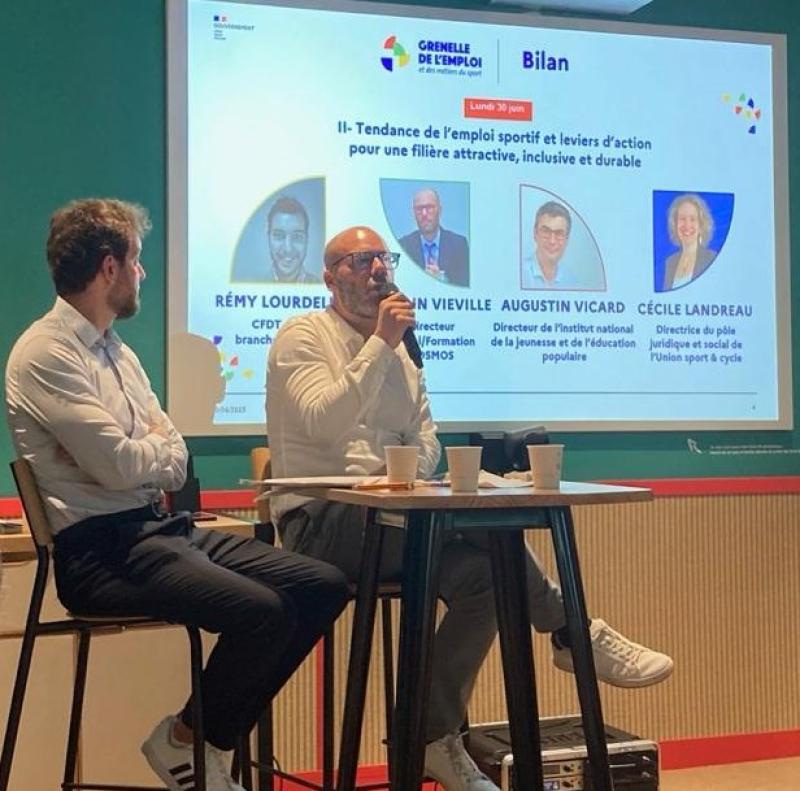 Romain VIEVILLE et Remi LOURDELLE au Grenelle de l'emploi et des métiers du sport