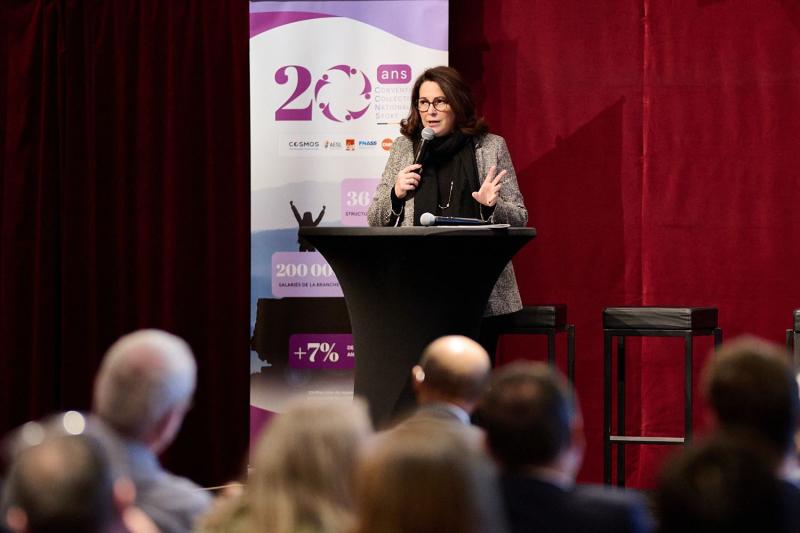 Marina FERRARI, ministre des Sports, de la Jeunesse et de la Vie associative en clôture des 20 ans de la CCNS