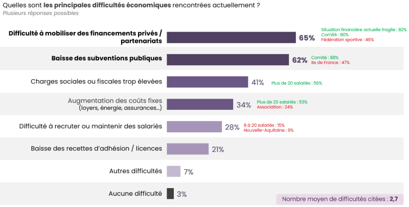 Quelles sont les principales difficultés économiques rencontrées actuellement ?