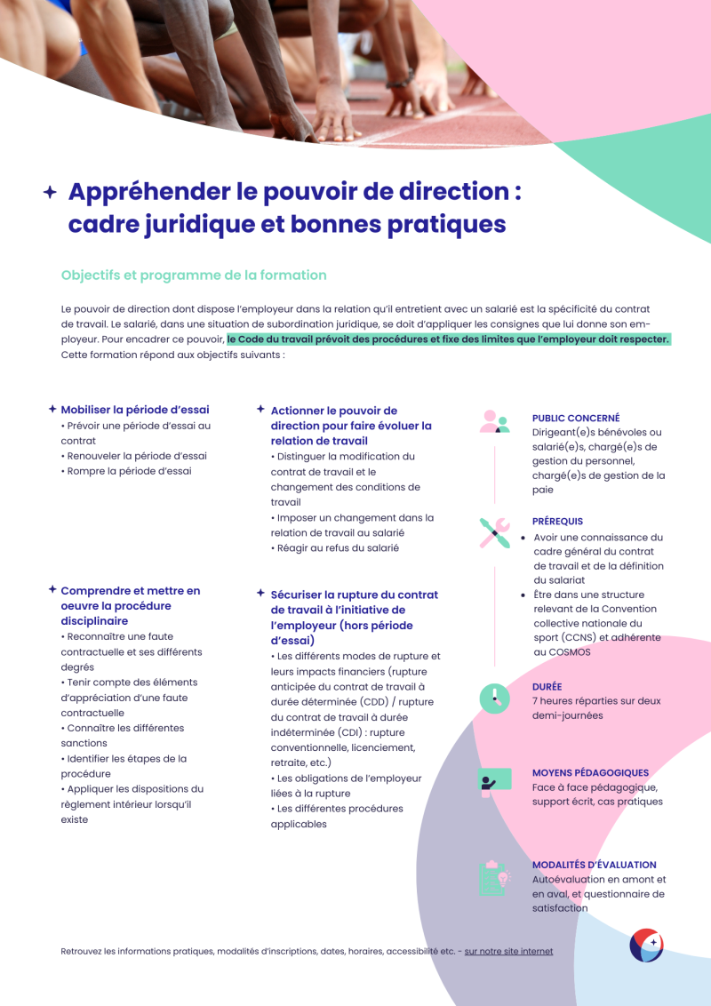Programme pouvoir de direction