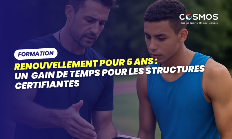 Renouvellement pour 5 ans des formations du secteur sport