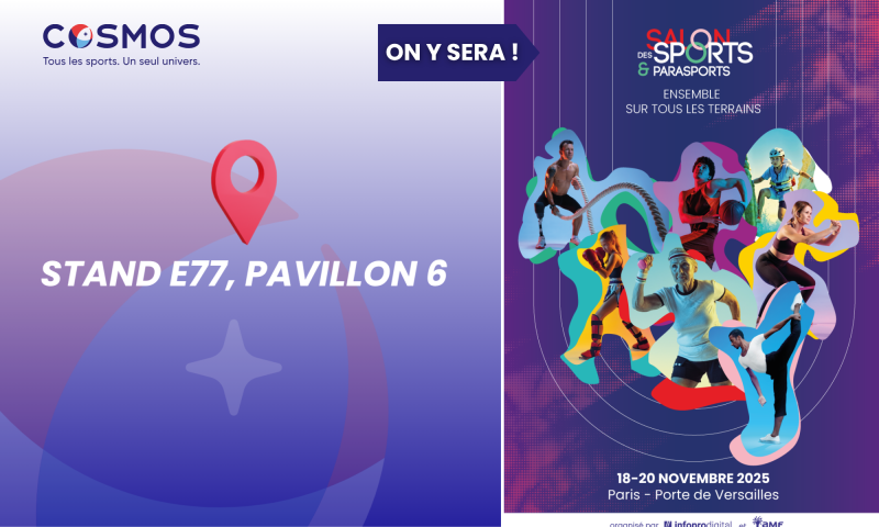 Salon des Sports et Parasports 2025, stand E77 Pavillon 6