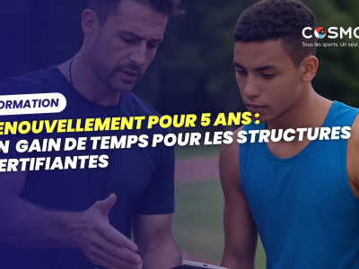 Renouvellement pour 5 ans des formations du secteur sport