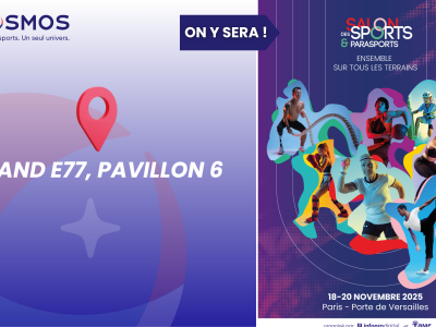 Salon des Sports et Parasports 2025, stand E77 Pavillon 6